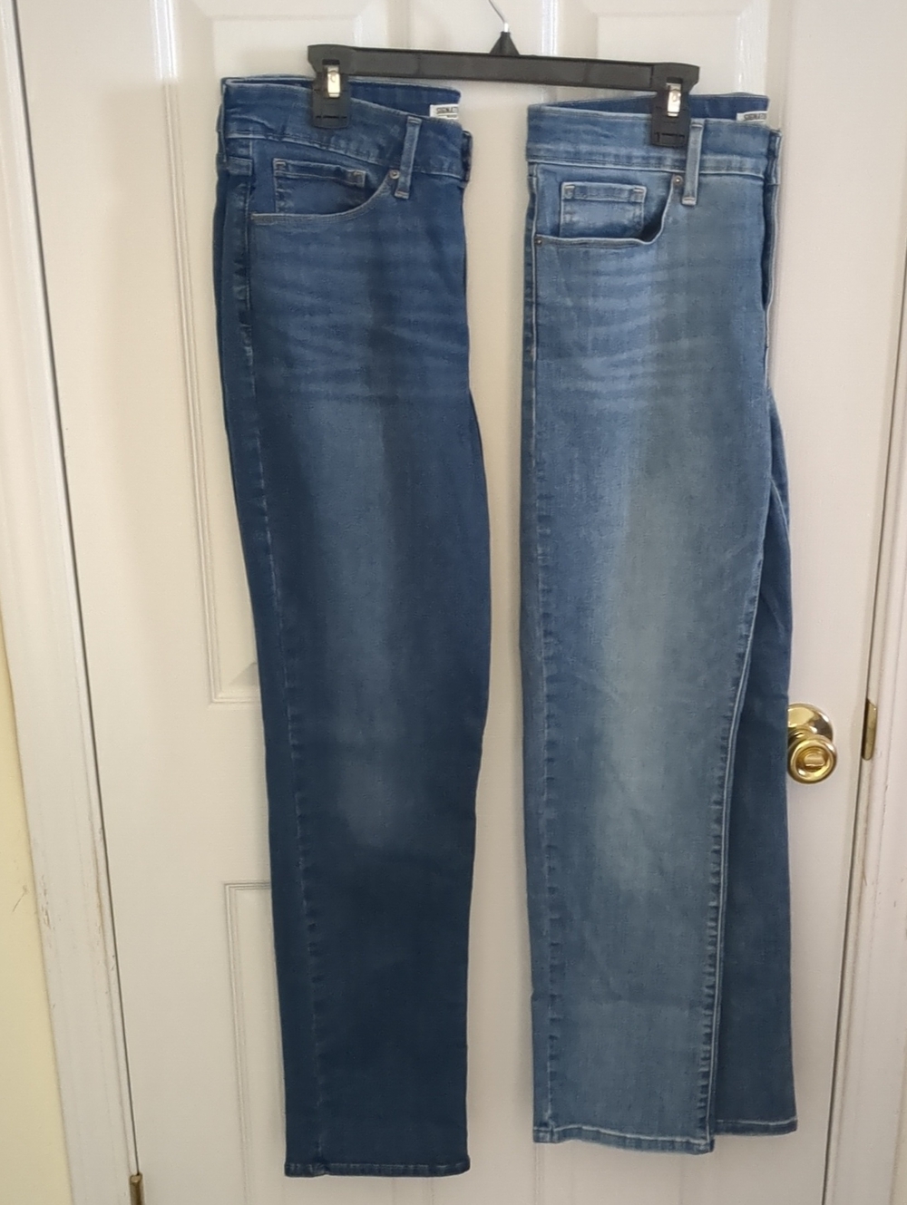 Signature by Levi Strauss Women's Two Pairs Blue Straight Jeans